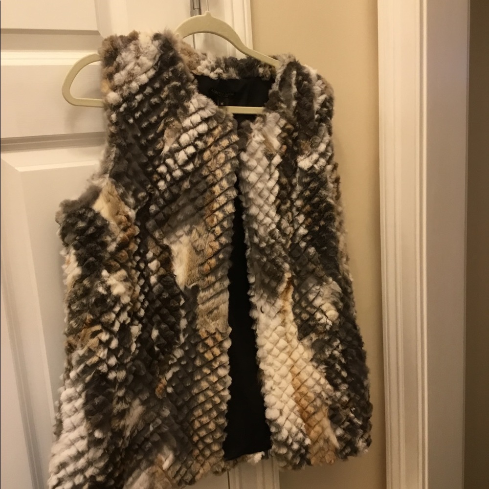 Alberto Makali rabbit fur vest - size Medium